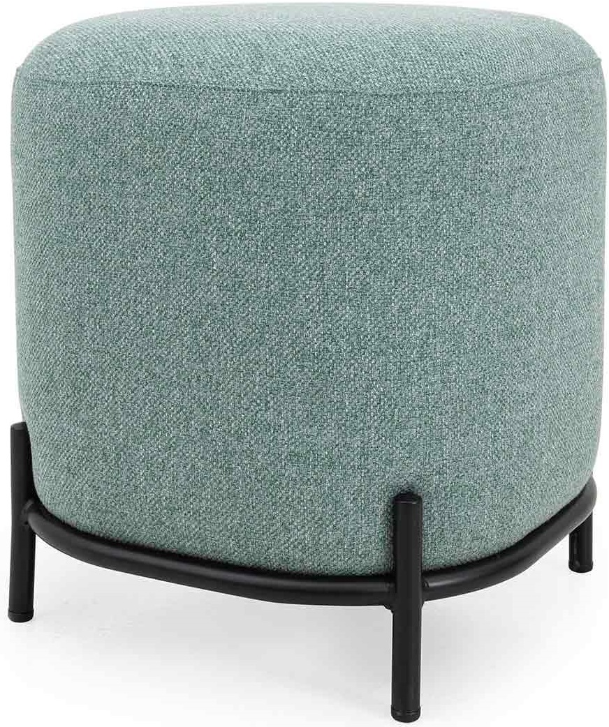 Pufa Harry 42x46 cm szarozielona – obraz-1