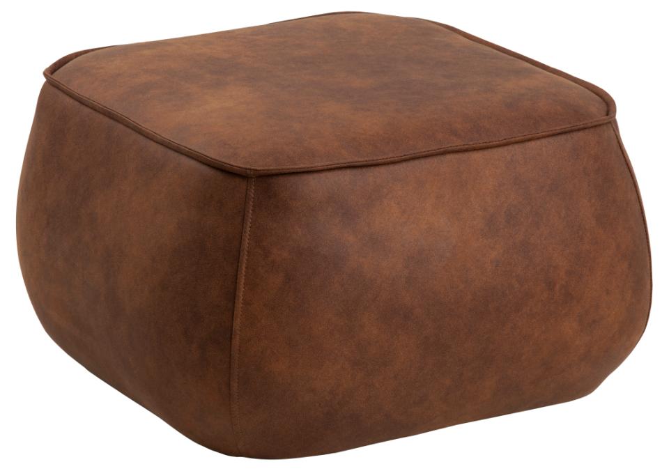 Pufa Keaney 60x60 cm brązowa – obraz-1