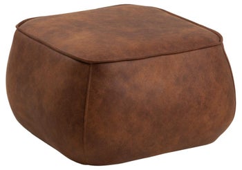 Pufa Keaney 60x60 cm brązowa – obraz-1