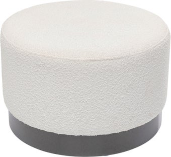 Taburete Cherry Boucle crema Smoke Ø55cm – Imagen-1.