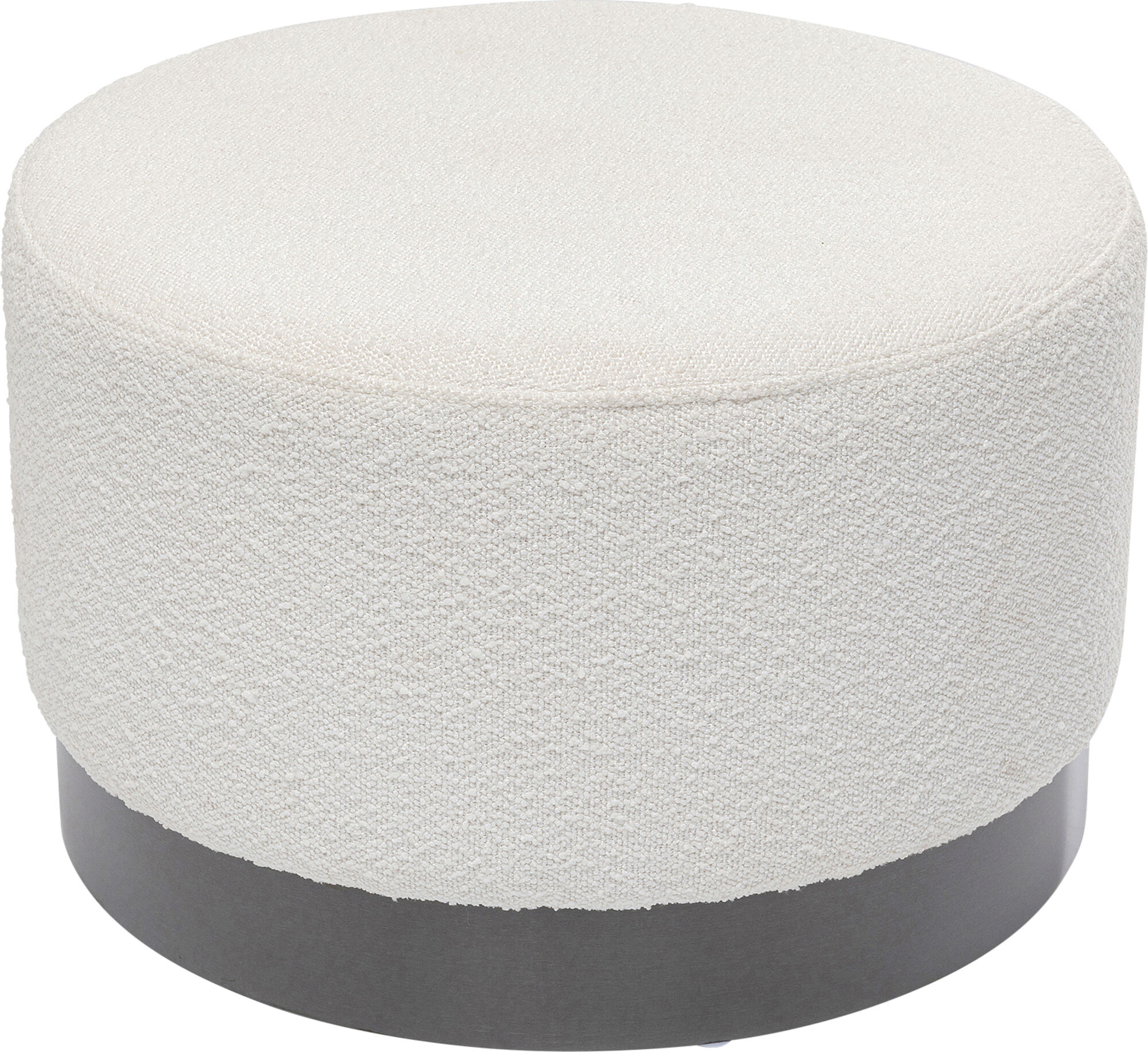 Taburete Cherry Boucle crema Smoke Ø55cm – Imagen-1.