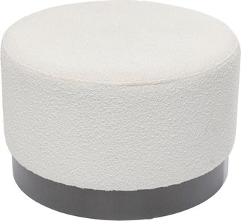 Taburete Cherry Boucle crema Smoke Ø55cm – Imagen-1.