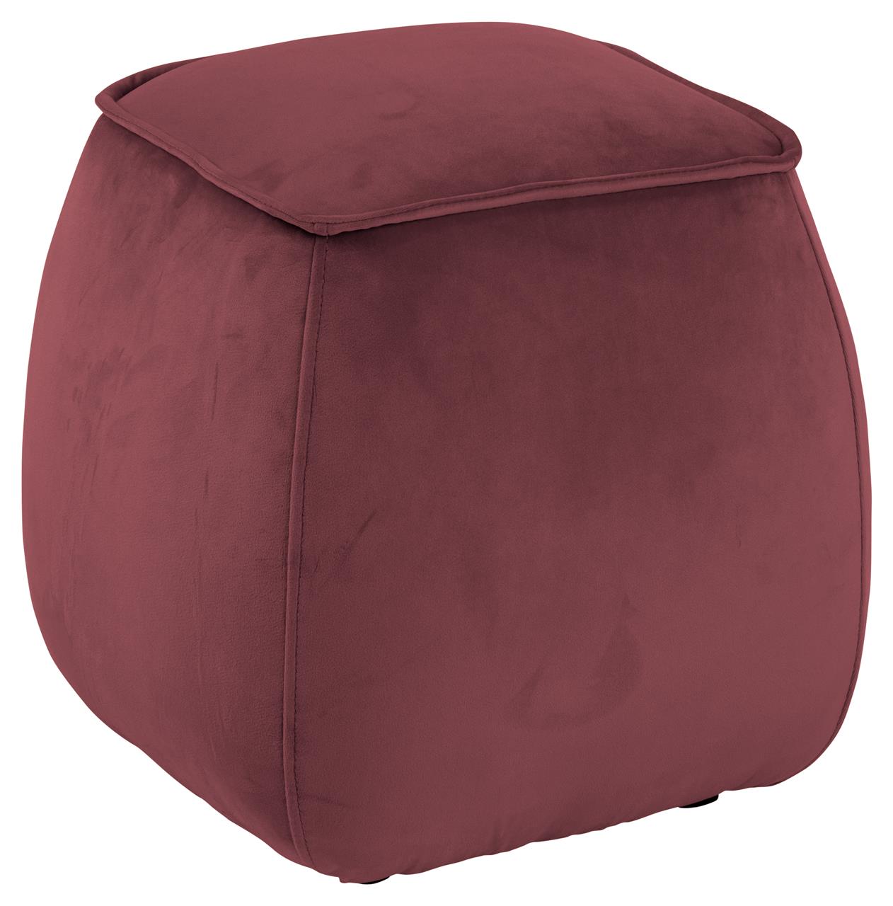 Pufa Keaney 40x40 cm koralowa – obraz-1