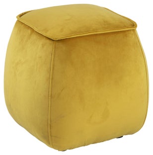 Pufa Keaney 40x40 cm żółta – obraz-1