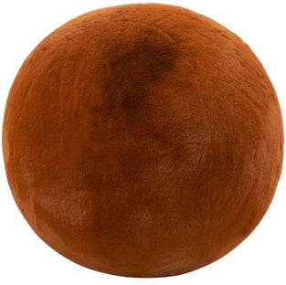 Pufa okrągła dmuchana brązowa – obraz-1