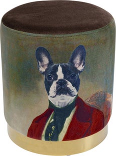 Taburete Cherry Mr. Dog latón Ø32cm – Imagen-1.