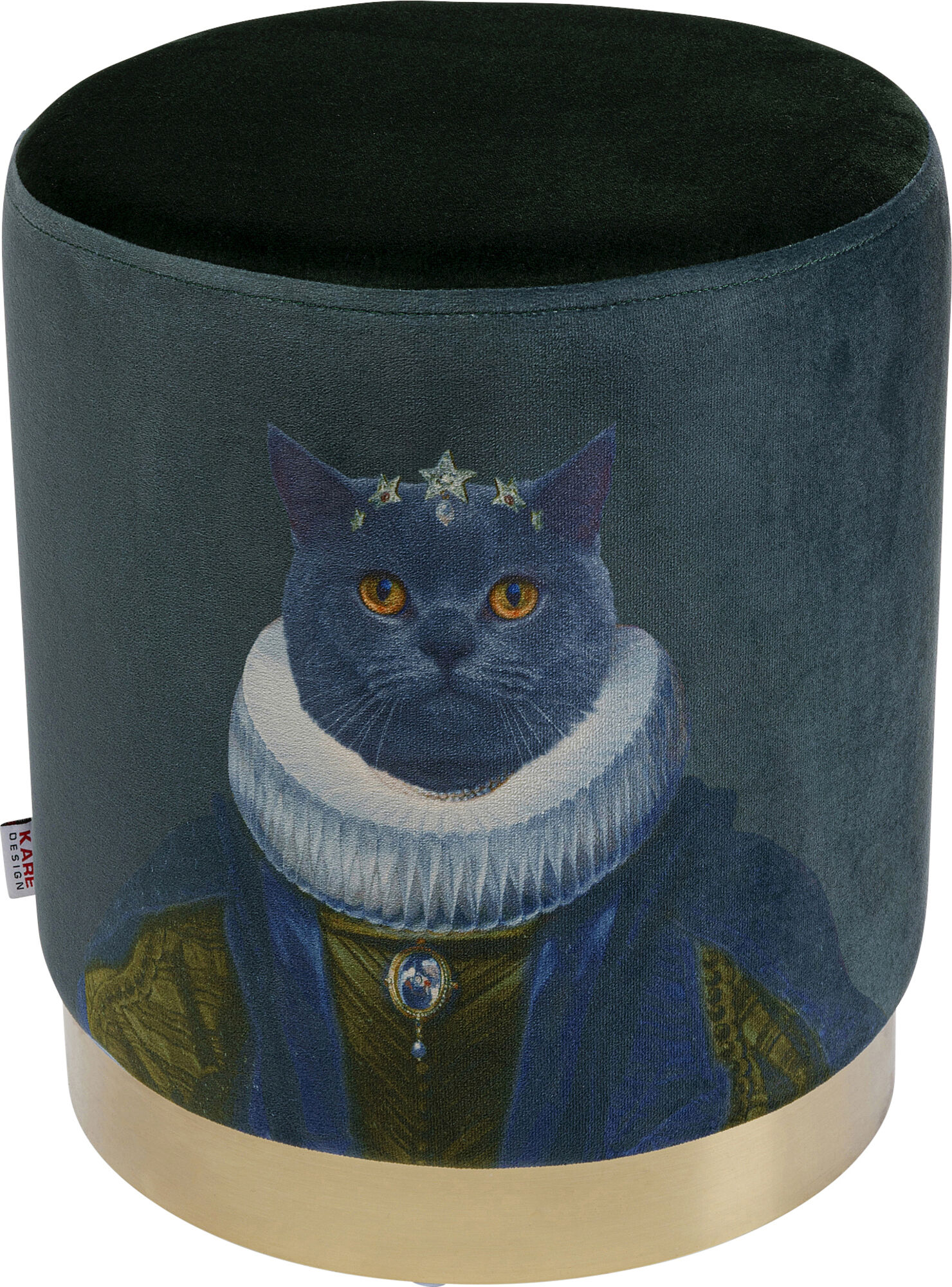 Taburete Cherry Mr. Cat latón Ø32cm – Imagen-1.