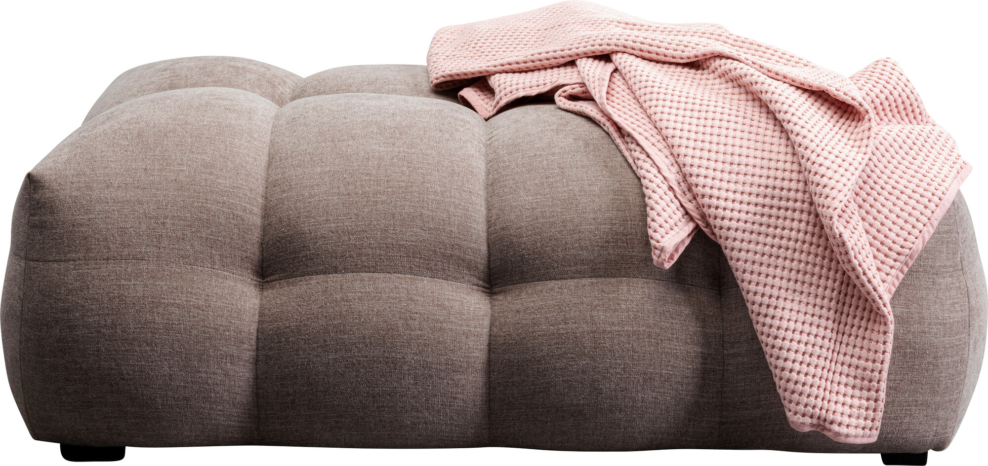 Pufa pikowana duża w kolorze szarym 125x82 cm – grafika-1.