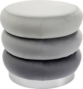 Sittpuff Sandwich - Sammet Grå – bild-1.