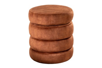 Pufa VOQUE 50 cm welwet rdzawy brąz ze schowkiem – grafika-1.