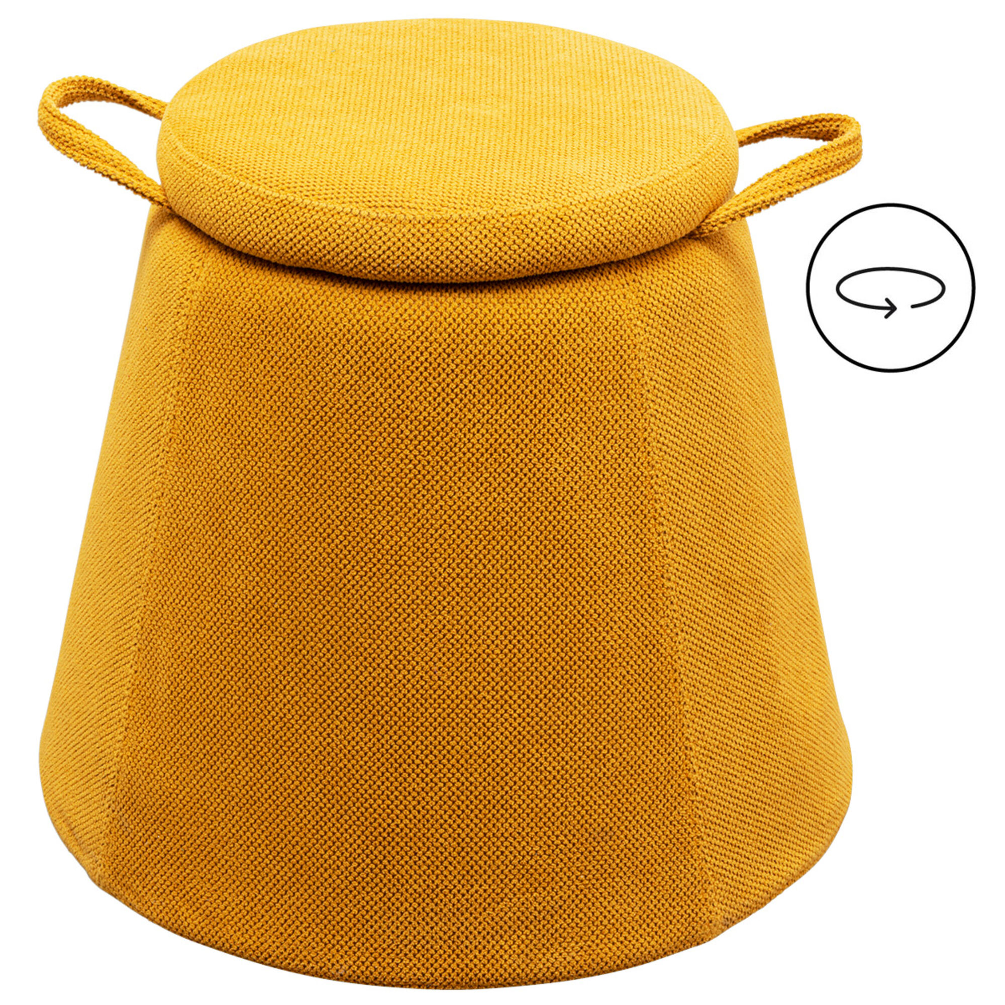 Табуретка Thimble Storage Yellow Ø51cm – изображение-1.