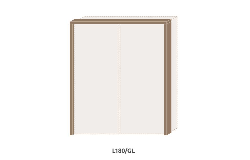 Рамка без осветление за гардероб Galea L180/GL – изображение-1