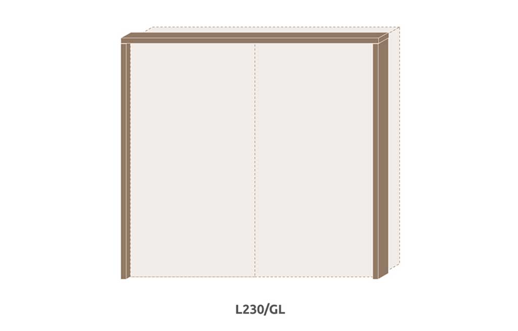 Рамка без осветление за гардероб Galea L230/GL – изображение-1
