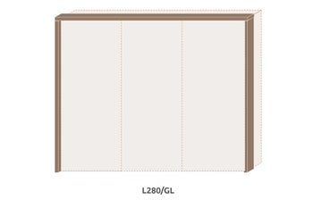 Рамка без осветление за гардероб Galea L281/GL – изображение-1