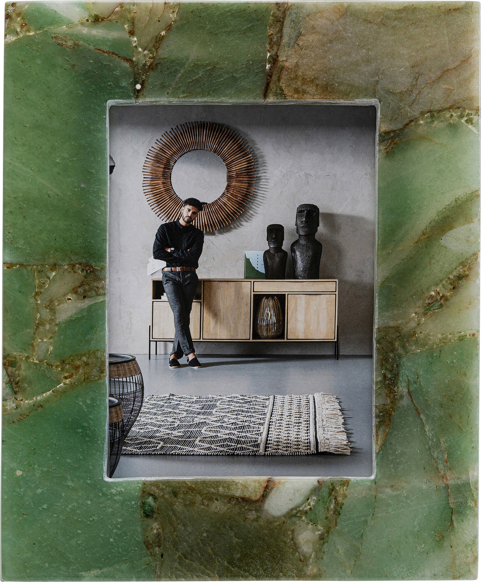 Zöld Francis Achat Képkeret 13x18cm – kép-1.