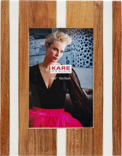 Ramka na zdjęcia brązowa MDF 10x15 cm – obraz-1
