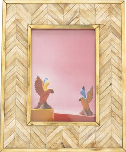 Marco Chevron marrón 13x18 – Imagen-1.