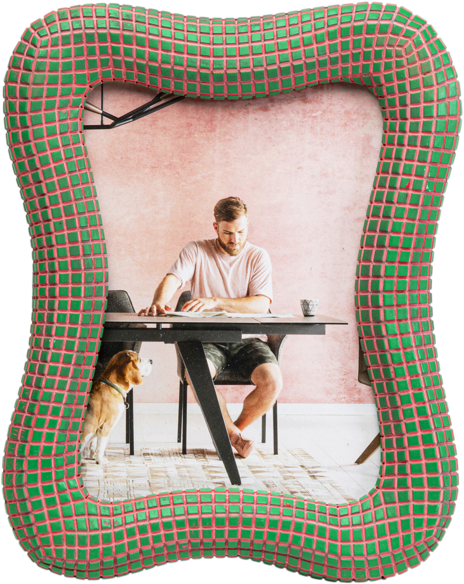 Marco de fotos Wavy Verde 18x23cm – Imagen-1.