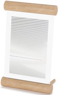 Ramka na zdjęcia szklana rama drewniana naturalna 23x10 cm – obraz-1