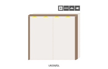 Рамка с осветление за гардероб Galea LR230/GL – изображение-1