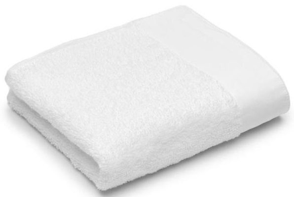 Ręcznik do twarzy 100% bawełna biały 30x50 cm – obraz-1