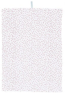 Ręcznik kuchenny 70x50 cm biały w kropki – obraz-1