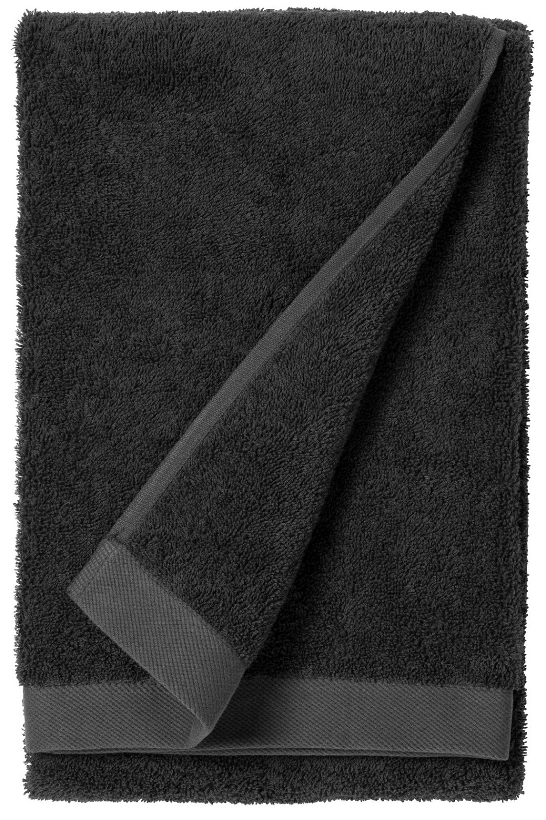 Ręcznik kuchenny bawełniany czarny 70x140 cm – obraz-1