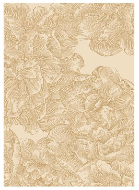 Ręcznik kuchenny Modern Rose 50x70 cm złoty – obraz-1