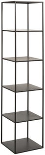 Regał 6 Levels 40x180 cm czarny – obraz-1