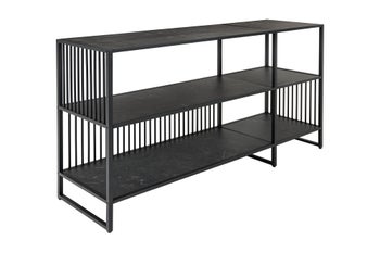 Regał ARCHITECTURE 120 cm wygląd marmuru antracyt – grafika-1.