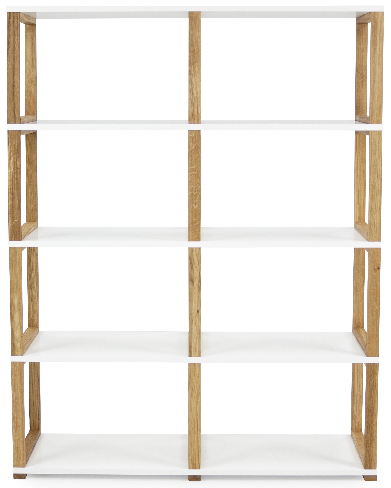 Regał Art 2x4 biały – obraz-1