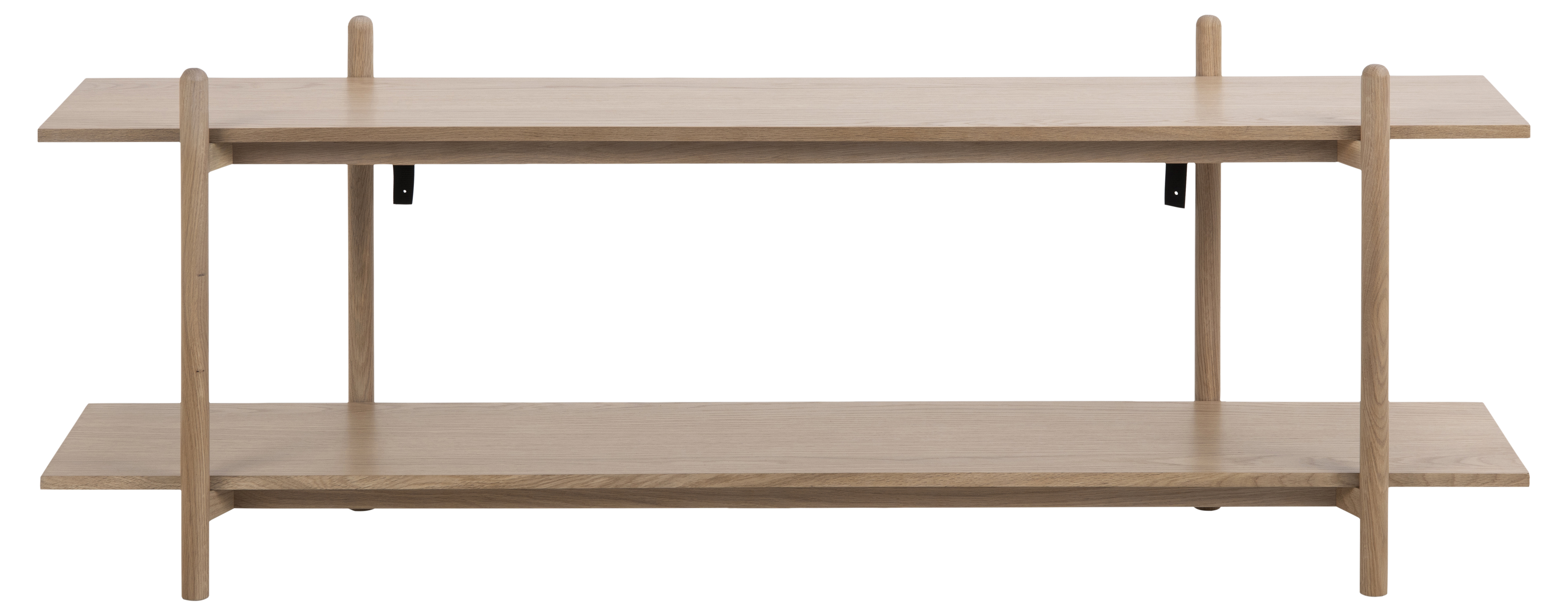 Regał stojący drewniany niski – obraz-1