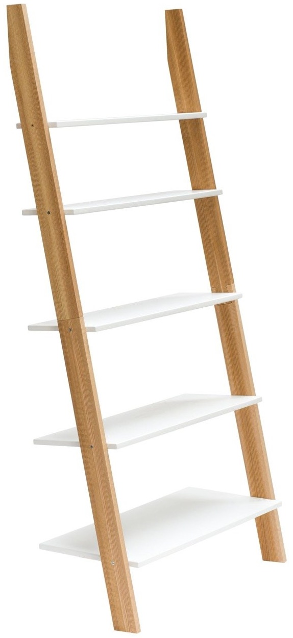 Regał Ashme 85x180 cm biały – obraz-1