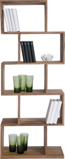 Hylla Authentico Zick Zack - Bokhyllla i Massivt Trä, 150x60cm – bild-1.