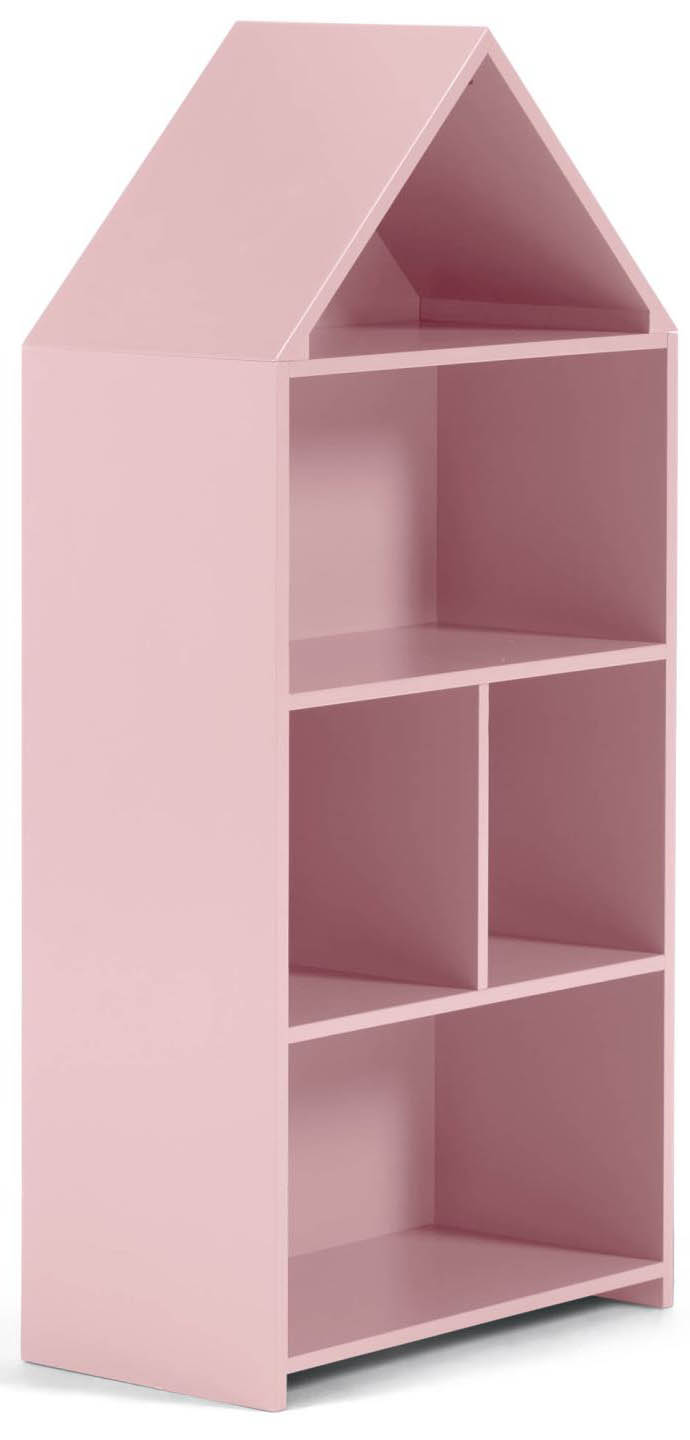 Regał różowy domek 105x50x26 cm – obraz-1