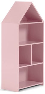 Regał różowy domek 105x50x26 cm – obraz-1