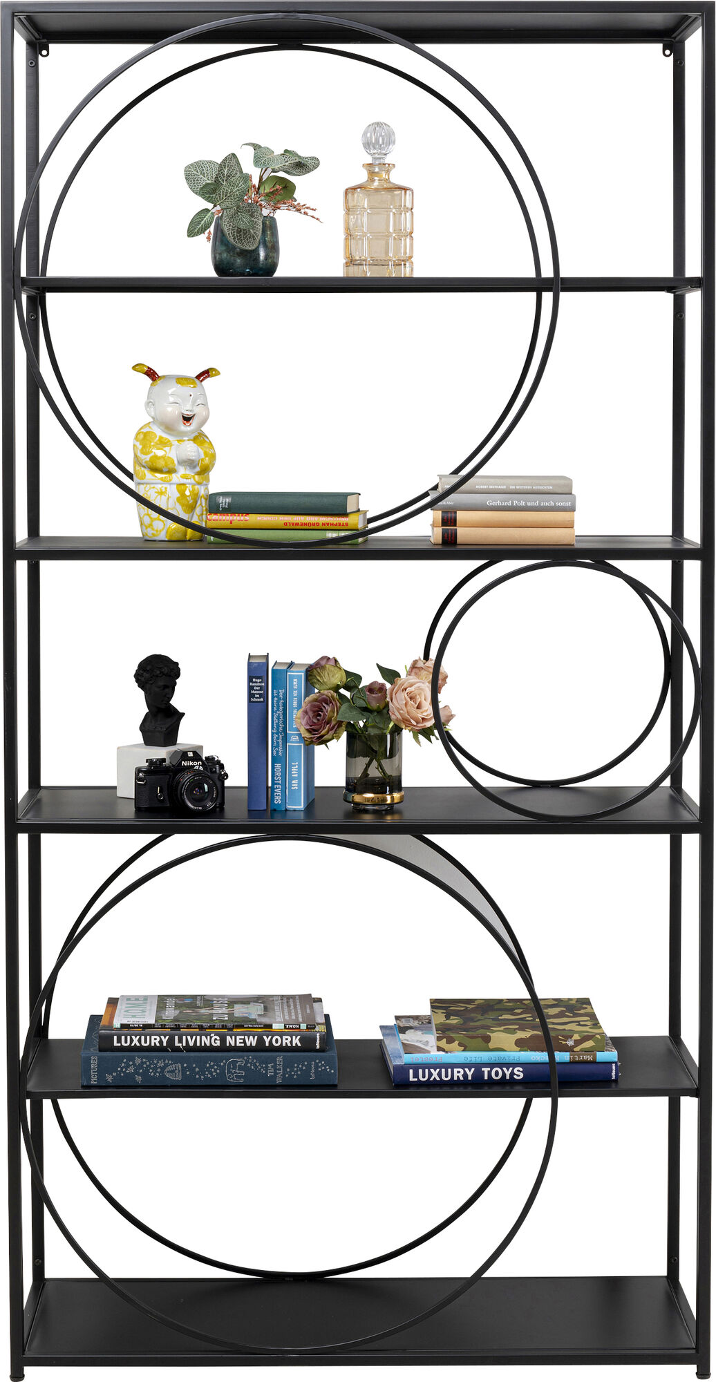 Raft negru Circle 100x200 cm  – imagine-1.