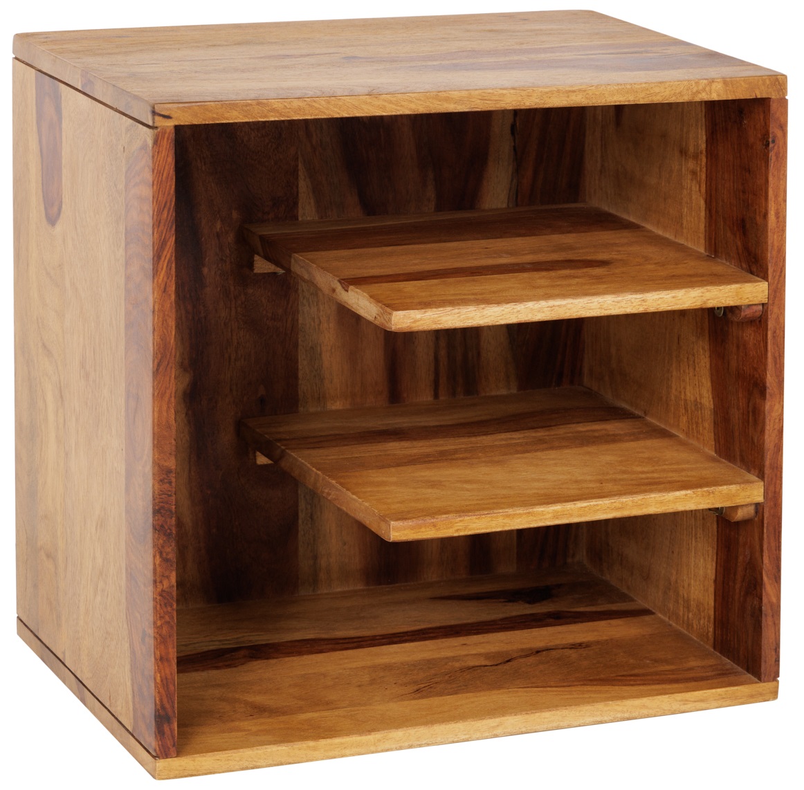 Regał do salonu z drewna sheesham w stylu naturalnym – grafika-1.