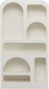 Regał do salonu biały skandynawski MDF 95x180 cm – obraz-1