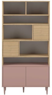 Regał Horizon 90x180 cm naturalny / antyczny róż – obraz-1