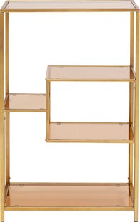 Loft reol, guld, 100x60 cm – billede-1.