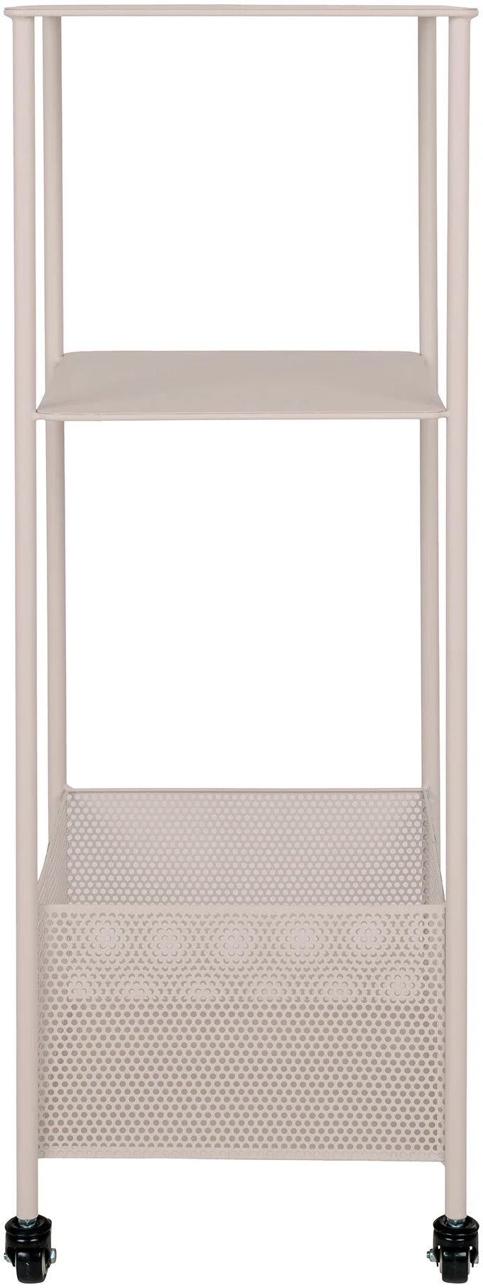 Regał na kółkach mały metalowy piaskowy 35x100 cm – grafika-1.