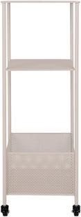 Regał na kółkach mały metalowy piaskowy 35x100 cm – grafika-1.