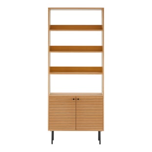 Regał na książki Kyoto 80x30x200 cm naturalny dąb – grafika-1.