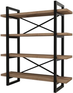 Regał na książki Makro 120x106 cm orzechowy – obraz-1