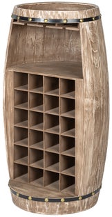 Naturalny drewniany stojak na wino Invicta Interior stylowy i praktyczny – grafika-1.