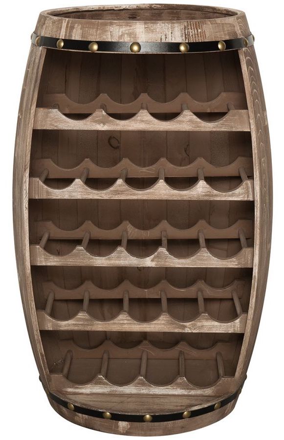 Stojak na wino drewniany naturalny w stylu rustykalnym do nowoczesnego wnętrza – grafika-1.