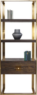 Regał złoty 210x82x45 cm – obraz-1