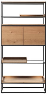 Regał Rivoli 90x180 cm fornir dębowy naturalny – grafika-1.