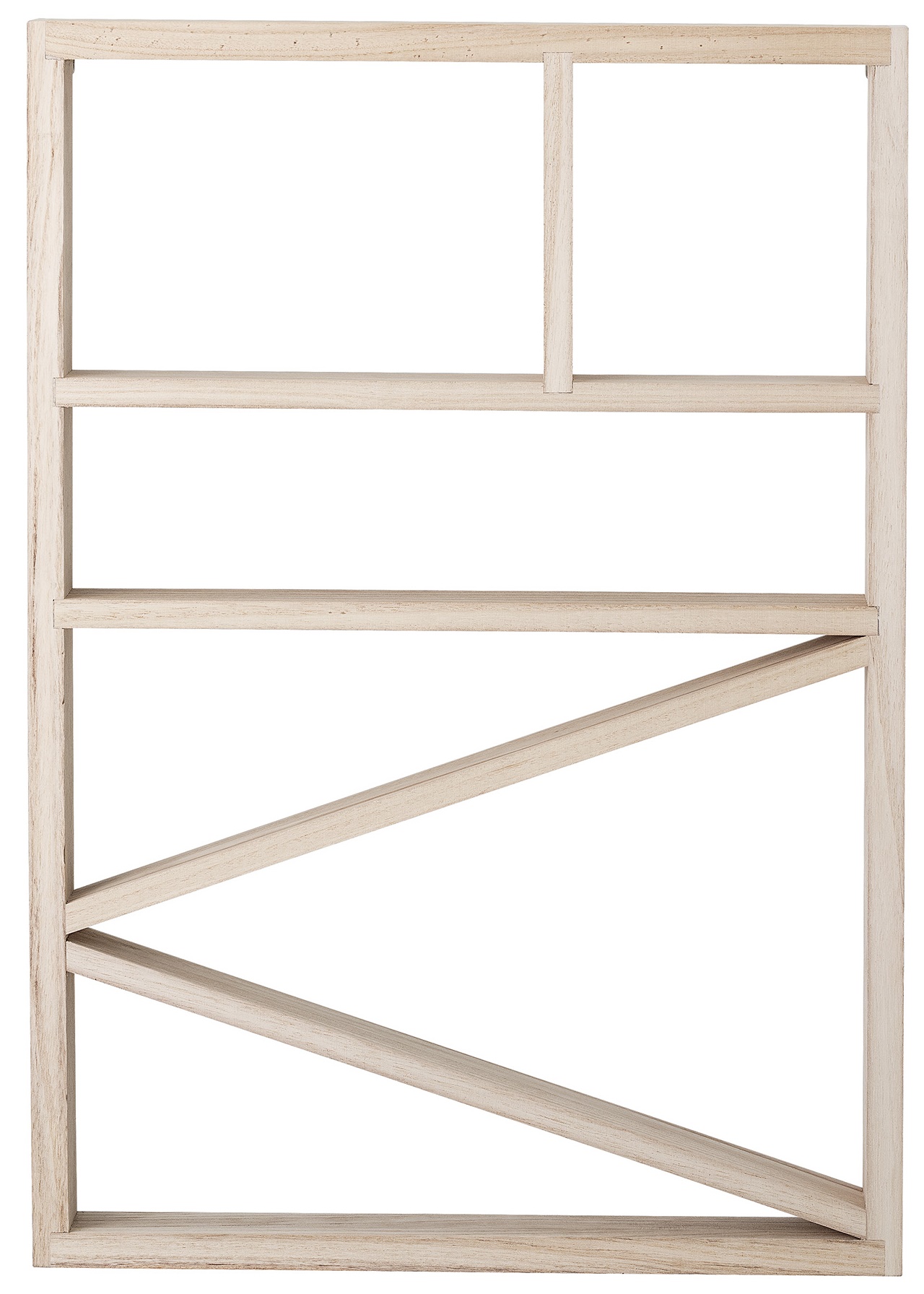 Regał ścienny Heyy 46x66 cm drewniany – obraz-1